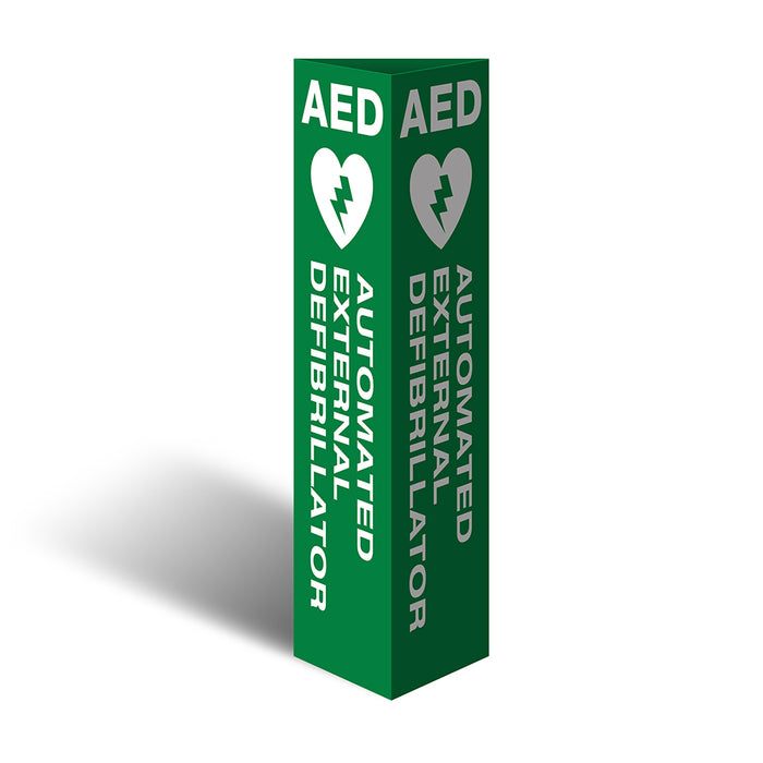 Three Sided Bollard Cover Surround, AED Automated External Defibrillator
