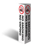Three Sided Bollard Cover Surround, No Smoking No Vaping (With Picto)