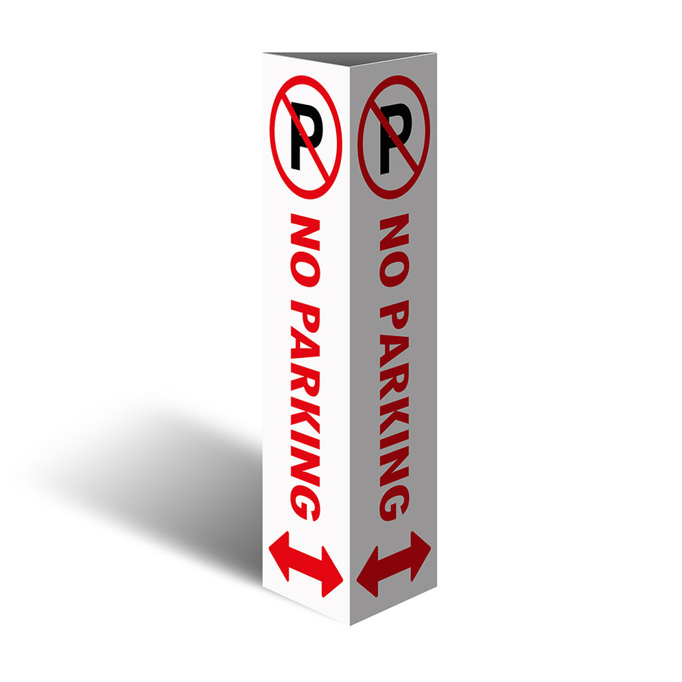 Three Sided Bollard Cover Surround, No Parking (Dual Arrows) — Pinnacle ...