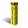Three Sided Bollard Cover Surround, Watch Your Step (With Picto)
