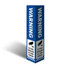 Three Sided Bollard Cover Surround, Warning CCTV Video Surveillance In 24 Hour...
