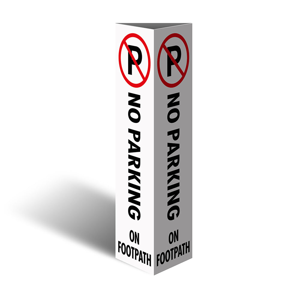 Three Sided Bollard Cover Surround, No Parking On Footpath — Pinnacle ...