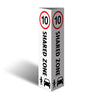 Three Sided Bollard Cover Surround, 10km Shared Zone