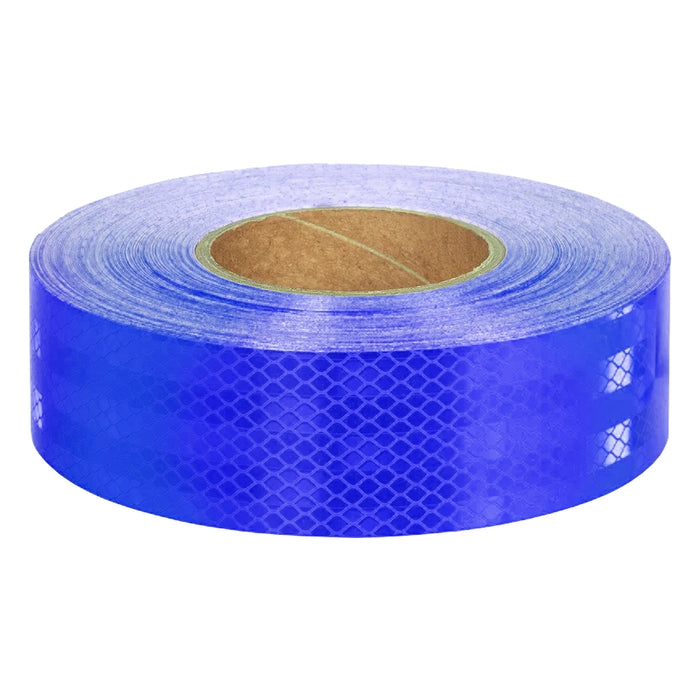 Blue Adhesive Reflective Tape, Class 1, 50mm x 45.7m