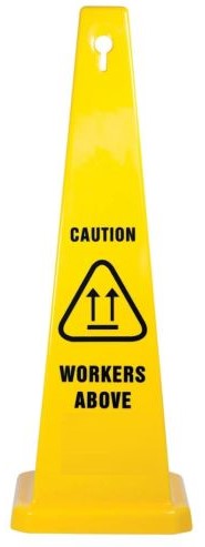 890mm Safety Cone, Caution Workers Above