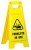 Plastic Sign Stand, Double Sided, Forklifts in Use