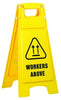 Plastic Sign Stand, Double Sided, Workers Above