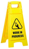 Plastic Sign Stand, Double Sided, Work In Progress