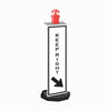 Corflute Bollard Sign, Keep Right (With Arrow), 1200 x 300mm