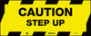 Floor Graphics, Self Adhesive, Anti-Slip, Caution Step Up