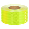 Fluorescent Lime Green Adhesive Reflective Tape, Class 1, 100mm x 45.7m