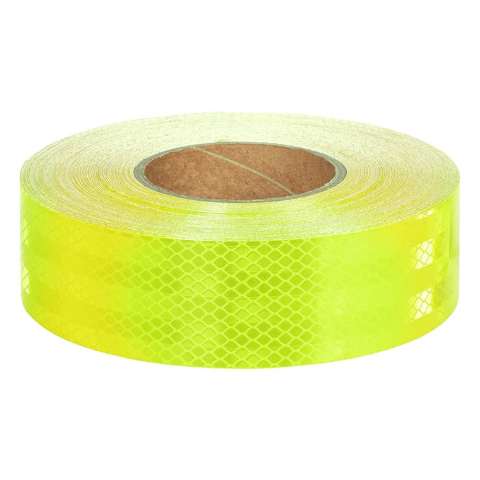 Fluorescent Lime Green Adhesive Reflective Tape, Class 1, 50mm x 45.7m