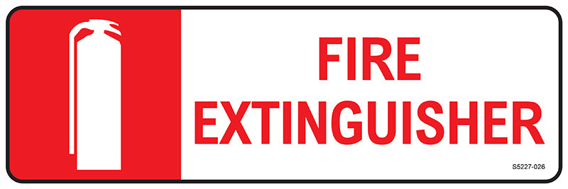 Fire Extinguisher 300 x 100mm
