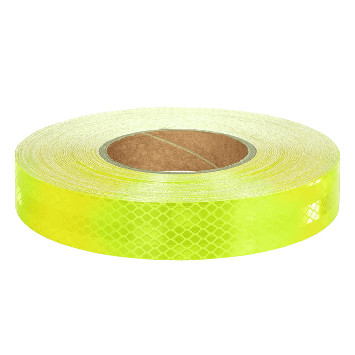 Fluorescent Lime Green Adhesive Reflective Tape, Class 1, 25mm x 45.7m