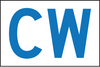 Utility Service Marker/Hydrant Marker, 150 x 100mm CL1 Refl. Aluminium, Blue/White, CW