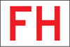 Utility Service Marker/Hydrant Marker, 150 x 100mm CL1 Refl. Aluminium, Red/White, FH