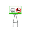 Bull Stake Lawn Sign Kit, Don't Walk On Grass, 695mm Tall, 400 x 300mm Sign