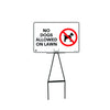 Bull Stake Lawn Sign Kit, No Dogs Allowed On Lawn, 695mm Tall, 400 x 300mm Sign