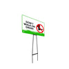 Mega Stake Lawn Sign Kit, Don't Walk On Grass, 855mm Tall, 600 x 400mm Sign