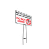 Mega Stake Lawn Sign Kit, Recycled Water In Use For Irrigation Do Not Drink, 855mm Tall, 600 x 400mm