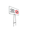 Mega Stake Lawn Sign Kit, Please Clean Up After Your Dog, 855mm Tall, 600 x 400mm Sign