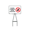Bull Stake Lawn Sign Kit, Please Clean Up After Your Dog, 695mm Tall, 400 x 300mm Sign