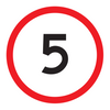5km/h, Multi Message 600 x 600mm Corflute, Class 1 Reflective