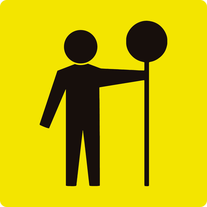 Symbolic Traffic Controller, Multi Message 600 x 600mm Corflute, Class 1  Reflective