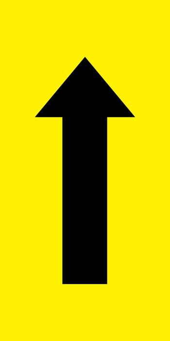 Lane Status (Through Arrow), Multi Message 600 x 300mm Corflute, Class 1 Refl.