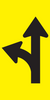 Lane Status (Through & Left Turn Lanes), Multi Message 600 x 300mm Corflute, Class 1 Refl.
