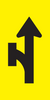 Lane Status (Through Open & Left Turn Closed), Multi Message 600 x 300mm Corflute, Class 1 Refl.
