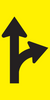 Lane Status (Through & Right Turn Lanes), Multi Message 600 x 300mm Corflute, Class 1 Refl.