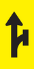 Lane Status (Through Open & Right Turn Closed), Multi Message 600 x 300mm Corflute, Class 1 Refl.
