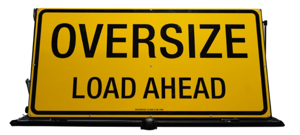 Escort Vehicle Pilot Sign Kit, Oversize Load Ahead, With Upgraded LED Lights & Frame