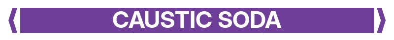 Self Adhesive Pipe Markers, Caustic Soda (Violet)