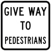 Give Way To Pedestrians