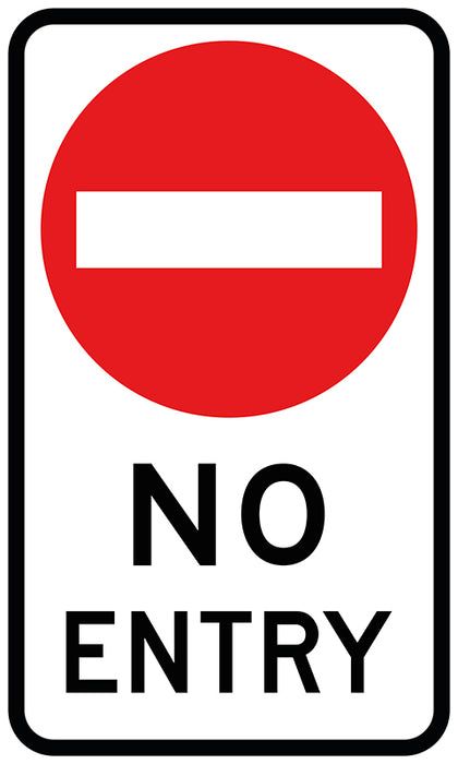 No Entry (NSW Standard)