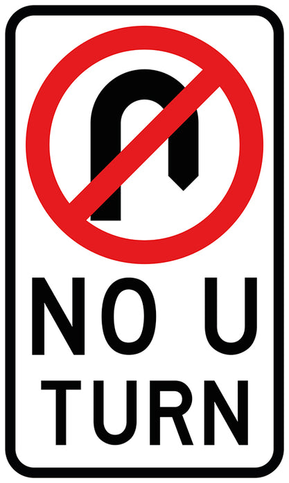 No U Turn (NSW Standard) No U Turn (NSW Standard)