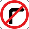 No Right Turn (Australian Standard Except NSW)