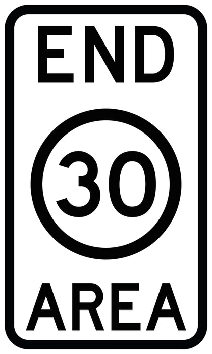 End 30 (Speed Limit) Area