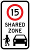 15km/h Shared Zone