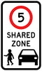 5km/h Shared Zone