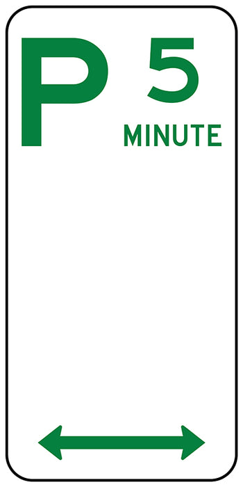 Parking 5 Min (Symbolic Dual Arrow)