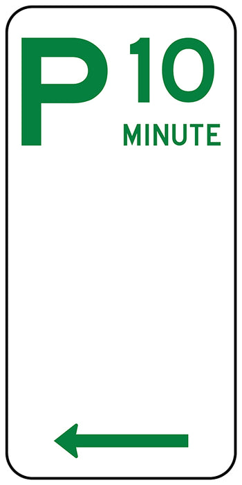 Parking 10 Min (Symbolic Left Arrow)