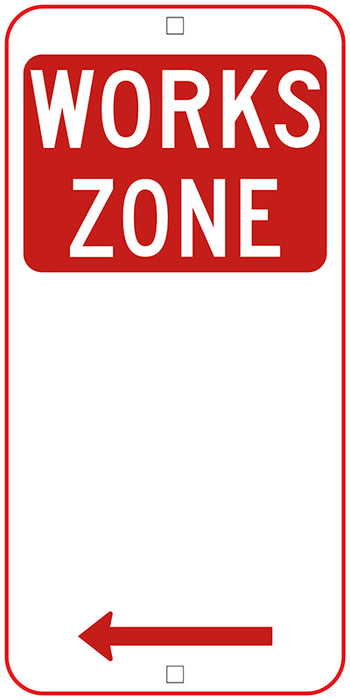 Works Zone (Left Arrow)