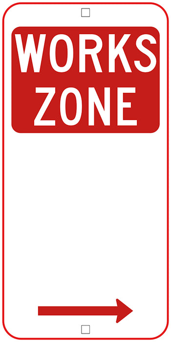 Works Zone (Right Arrow)