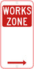 Works Zone (Right Arrow)