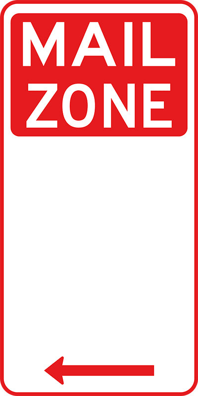 Mail Zone (Left Arrow) — Pinnacle Signage