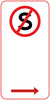 No Standing (Symbolic Right Arrow)