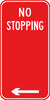 No Stopping (Left Arrow)